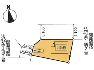 山形県東根市神町西1丁目の新築住宅：4LDK：No.1akbry10543の区画図