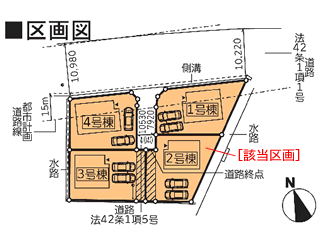 岩手県奥州市前沢字高畑の新築住宅：3LDK：No.1akbri10015の区画図